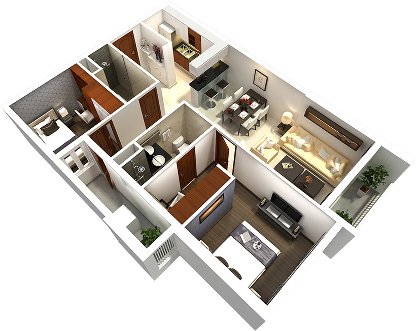 Căn hộ A3- 75.78 m²