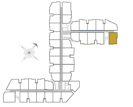 Vị trí mặt bằng căn hộ A4 - 75.29 m²